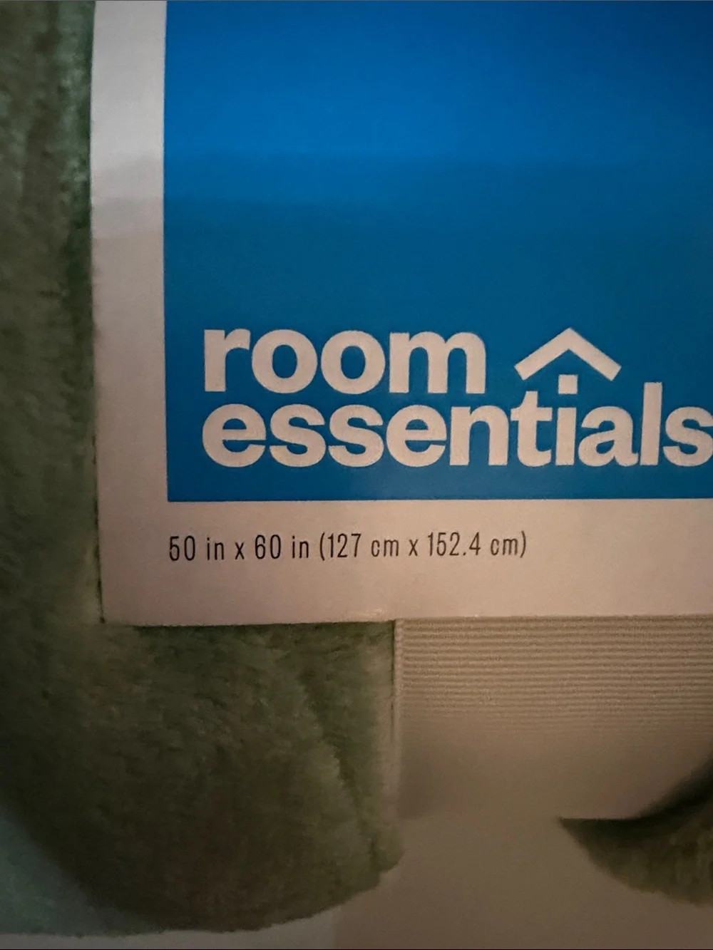 Room Essentials Yellow & Green Plush Throw Duo